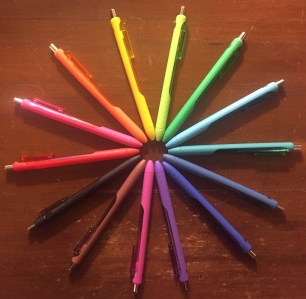 I love colored pens, but not because I have OCD.
