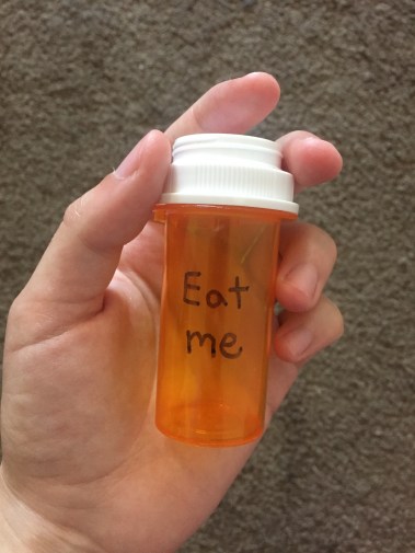 eat me pill bottle